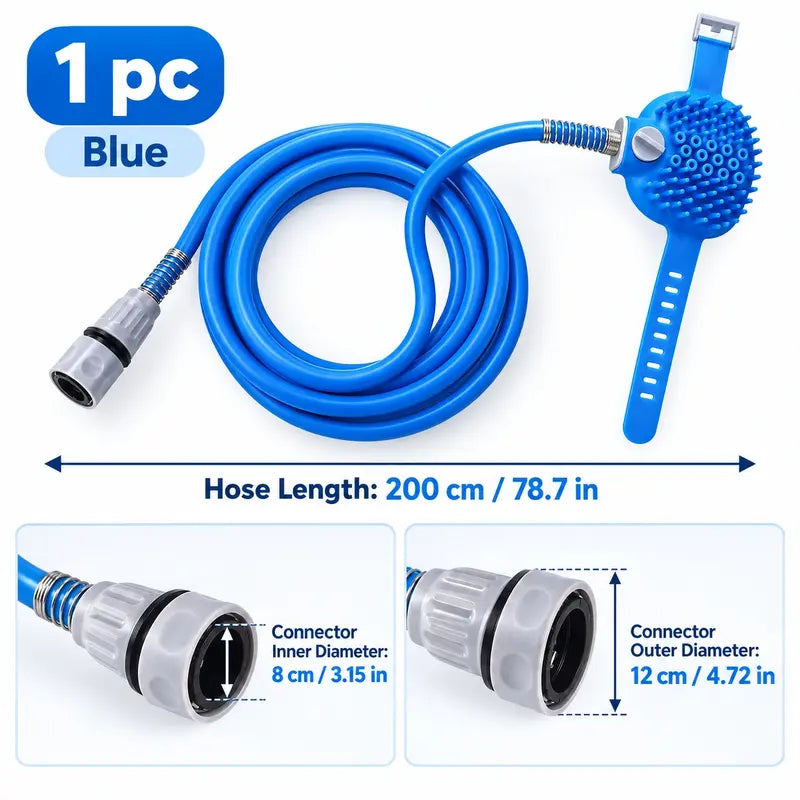 🐾2-in-1 Pet Bathing & Massage Sprayer Tool – Universal Faucet Grooming Sprayer for Dogs & Cats