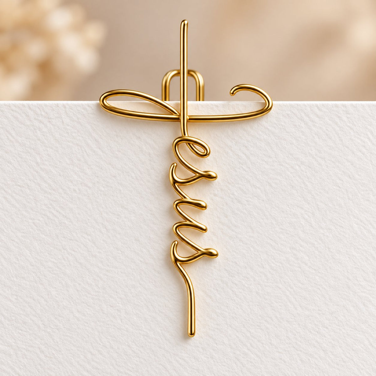 Faith-Inspired Gold Paper Clips ✝️ | Decorative Christian Page Markers, Perfect Small Religious Gifts for Church Friends & Family (Set of 20)