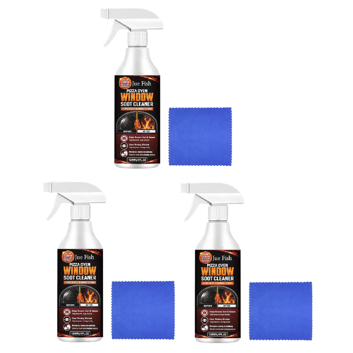🏆Hot Sale⚡Pizza Oven Window Soot Cleaner Spray
