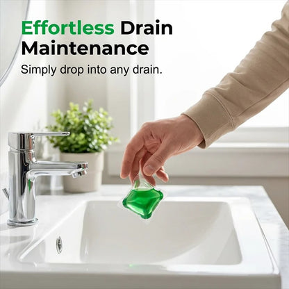 🔥2026 HOT SALE🥳50K+ SOLD!|Drain Deodorizer Pods – Bio‐enzyme formula neutralizes smells at the source. Instant fresh scent, no harsh chemicals. Say goodbye to embarrassing odours.
