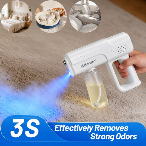 Pet Bio-Enzyme Stain & Odor Eliminator Spray – Blue Light Probiotic Deodorizing Cleaner