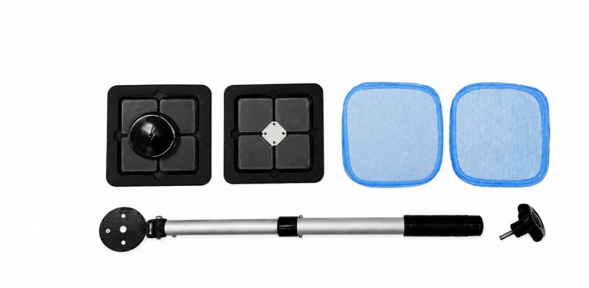 🔥🎁🔥Dual Magnetic Car Windshield Cleaner | Streak-Free Auto Glass Cleaning Kit