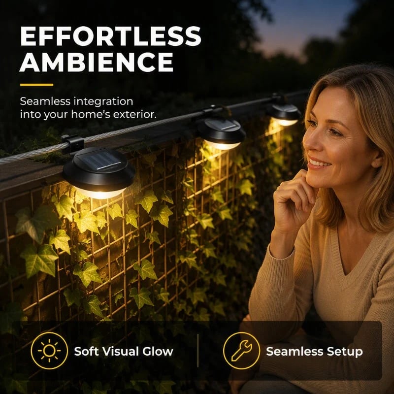 💯☀️💡  Light Up Gutters, Fences & Garden Walls — Solar-Powered Outdoor LEDs With No Mains Wiring Needed 🏡✨