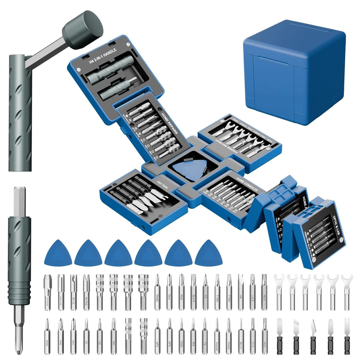 🔥HOT SALE🔥3.15" Compact Transformable Precision Tool Kit – 2-in-1 Torque Handle & Modular Electronics Repair Set