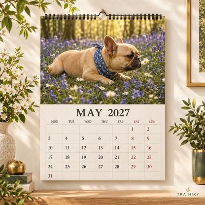 2027 French Bulldog Wall Calendar: Funny Frenchie Moments