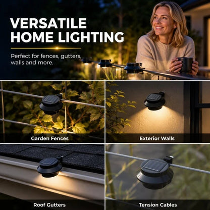 💯☀️💡  Light Up Gutters, Fences & Garden Walls — Solar-Powered Outdoor LEDs With No Mains Wiring Needed 🏡✨