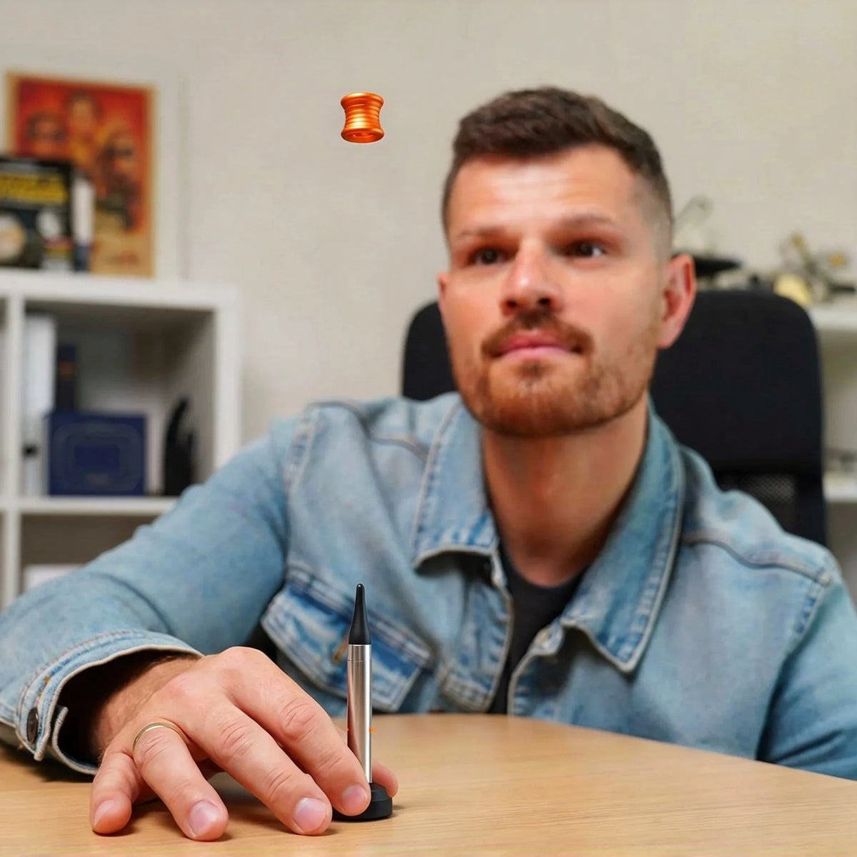 BUY 1 GET 1 FREE 🎉Say Goodbye to Desk Stress! 👋Kinetic Desk toy That Performs Impossible Landing