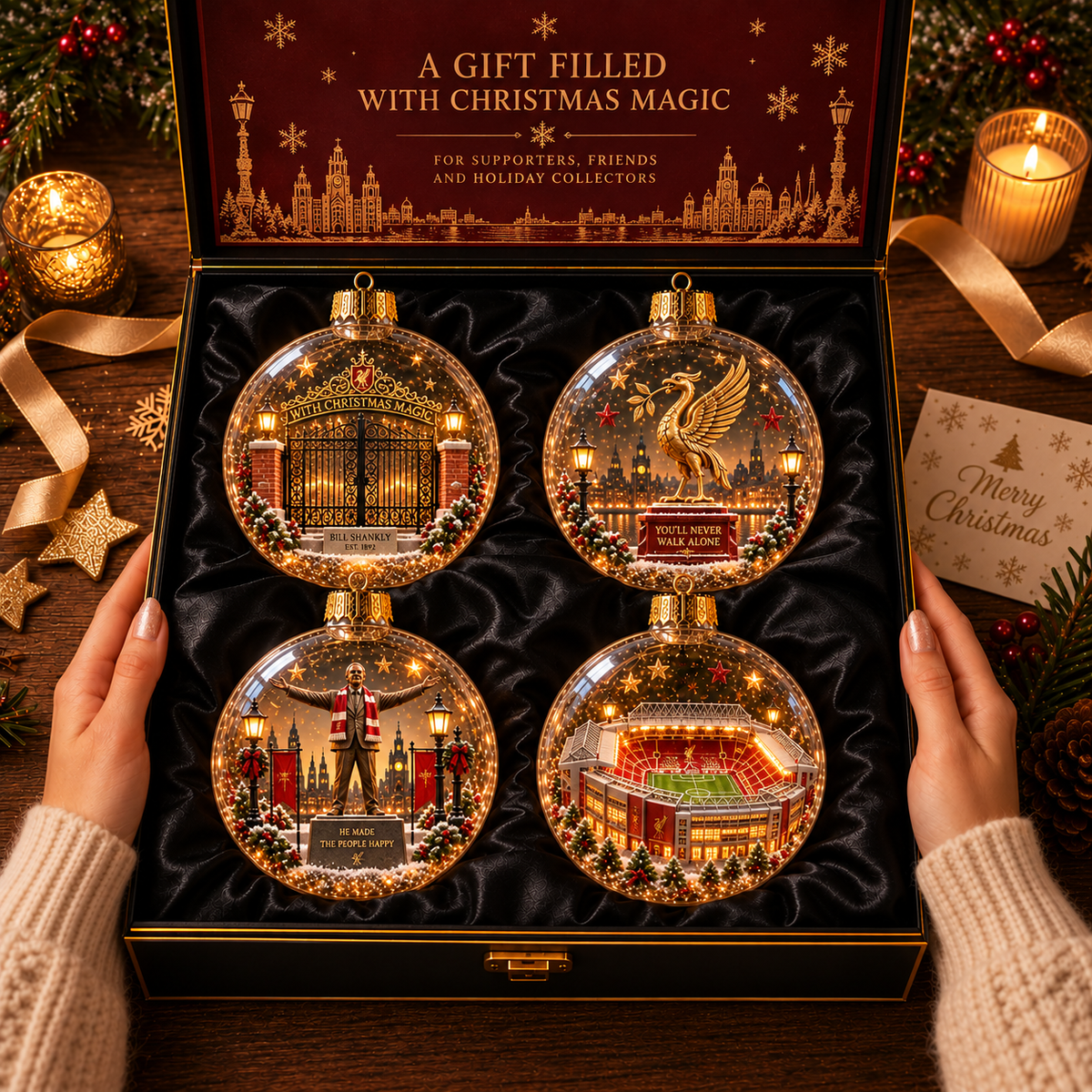 🎄 Light-Up Football Heritage Diorama Ornament