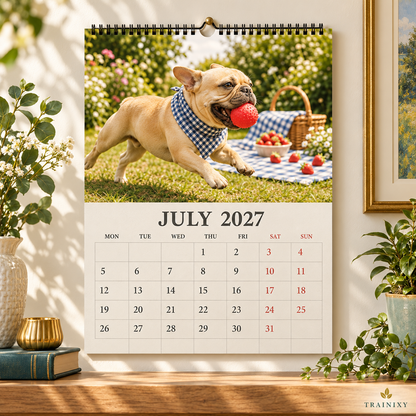 2027 French Bulldog Wall Calendar: Funny Frenchie Moments