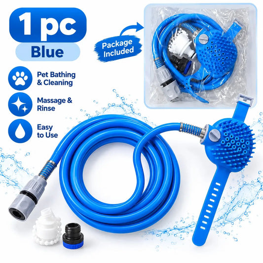 🐾2-in-1 Pet Bathing & Massage Sprayer Tool – Universal Faucet Grooming Sprayer for Dogs & Cats