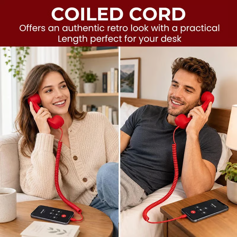 ☎️ Retro telephone handset with Type-C interface 📞