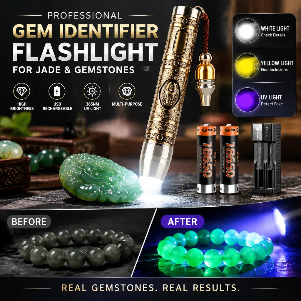🔥🎁Professional 3-in-1 Gemstone Identification Flashlight