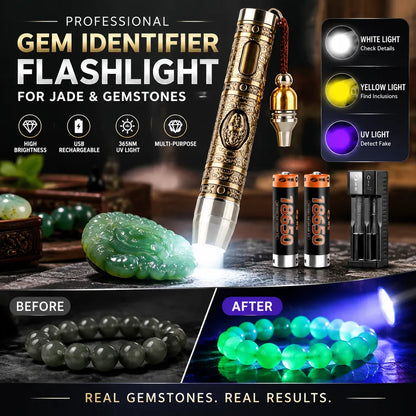 🔥🎁Professional 3-in-1 Gemstone Identification Flashlight