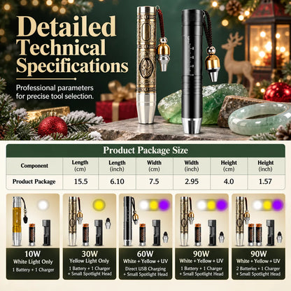 🔥🎁Professional 3-in-1 Gemstone Identification Flashlight