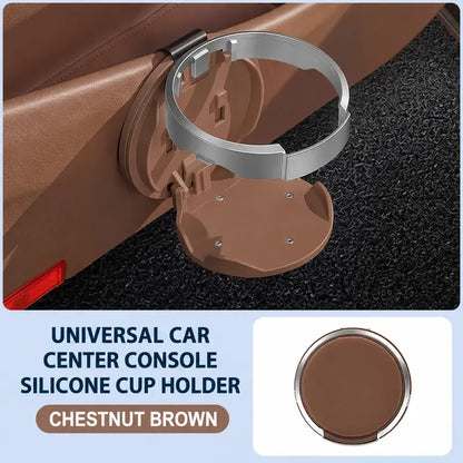 🚗 Universal Foldable Car Cup Holder with Hook – Space-Saving Drink & Storage Organizer