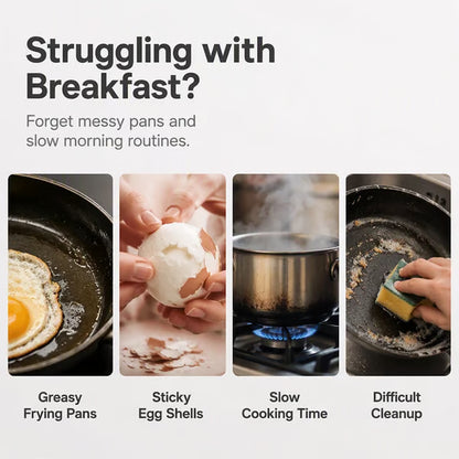 🥳2026 HOT SALE🥳💞50K+ SOLD! 🥗Microwave Egg Poacher——Dual‑cavity, non‑stick & easy clean. Healthier than frying – stock up & save! 🏠✅