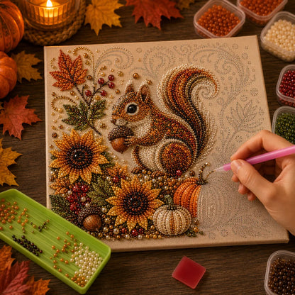 🔥 Last Day 49% OFF - 🍂💎 Autumn Pearl Painting Kit – Relaxing DIY Craft to Create Sparkling Fall Artwork 🖌️