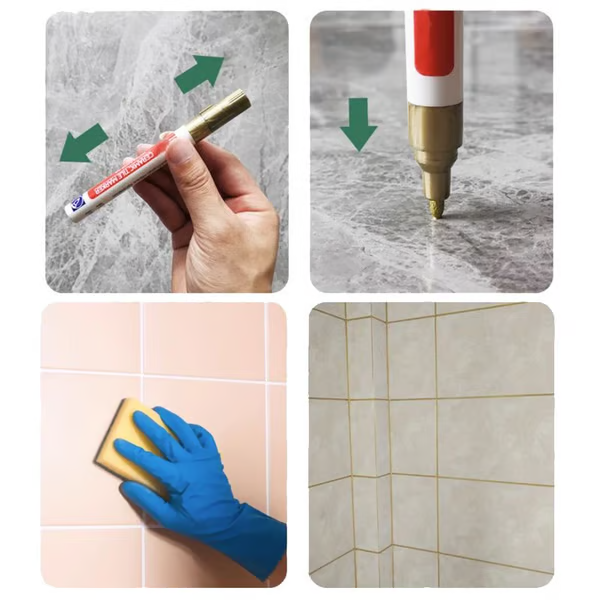 🔥 Buy one Get one Free Anti-mould and waterproof joint pen for ceramic tiles