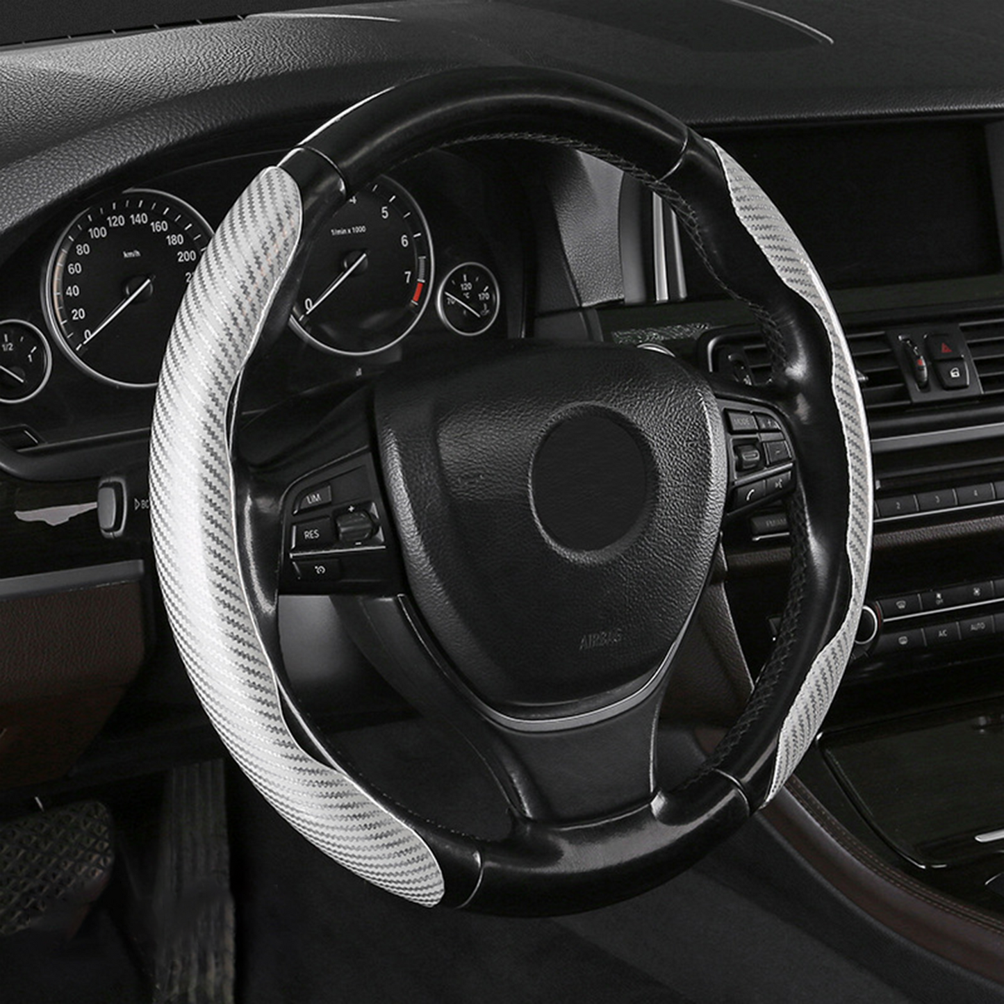 Protezione Antiscivolo per Volante Auto a Mezza Copertura | Installazione Facile ad Incastro