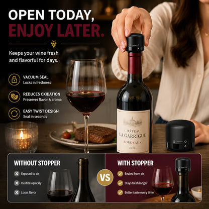 BUY 1 GET 1 FREE🍷 Premium Vacuum Wine Stopper – Keep Wine Fresh Longer with Airtight Seal