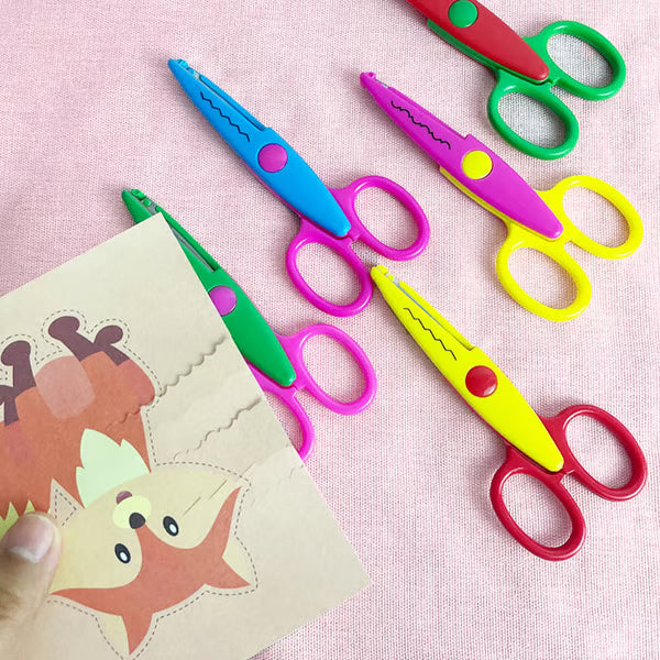 💥🏆Buy 2 Get 1 Free🎁Kids Safety Art Scissors Set – Fun, Creative & Safe for Little Hands 🎨✨