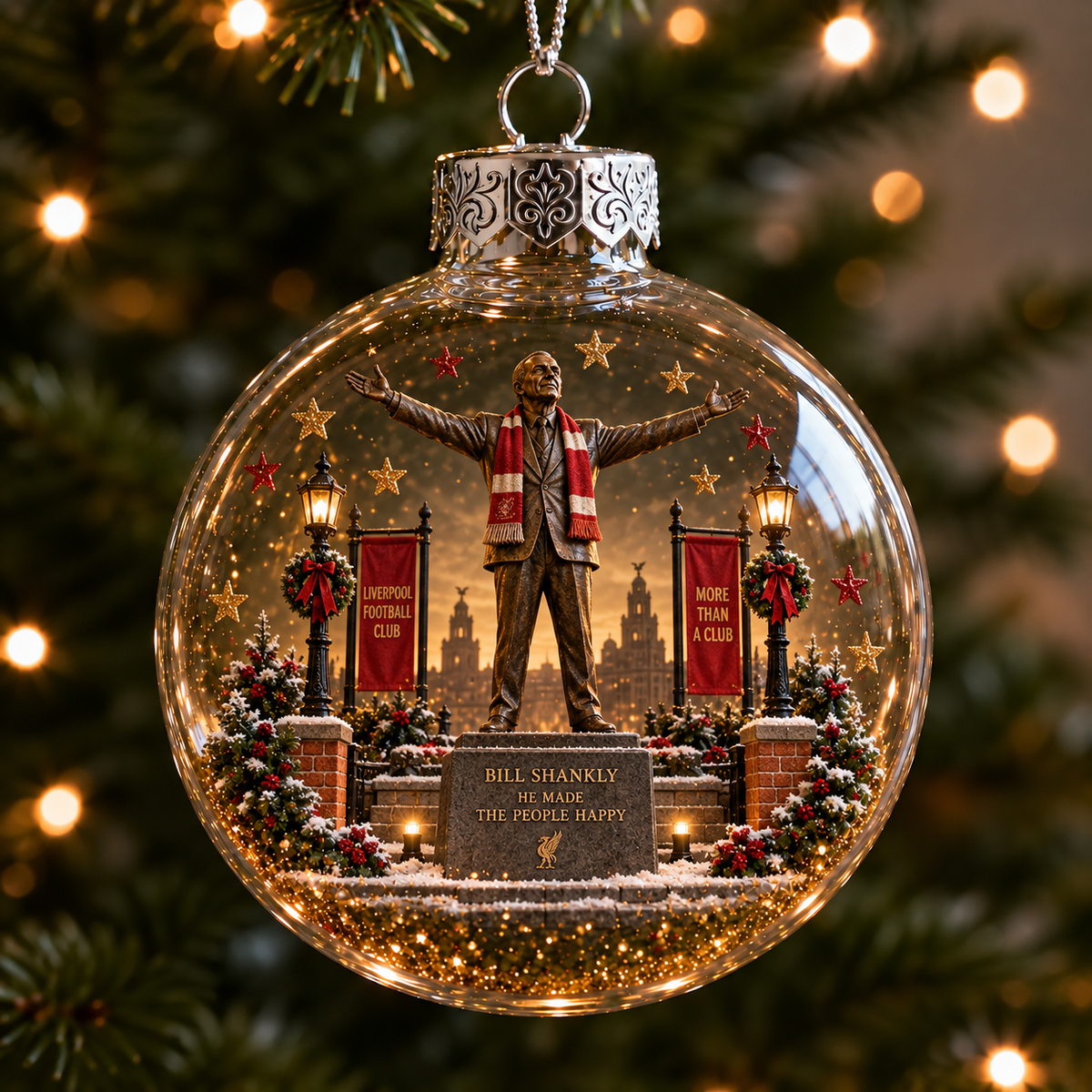 🎄 Light-Up Football Heritage Diorama Ornament
