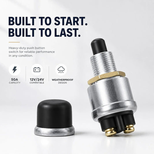 Heavy-Duty Engine Start Push Button Switch