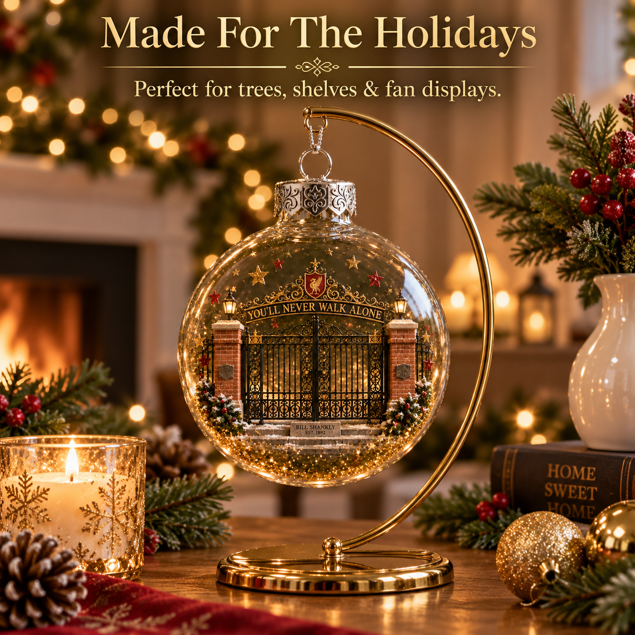 🎄 Light-Up Football Heritage Diorama Ornament