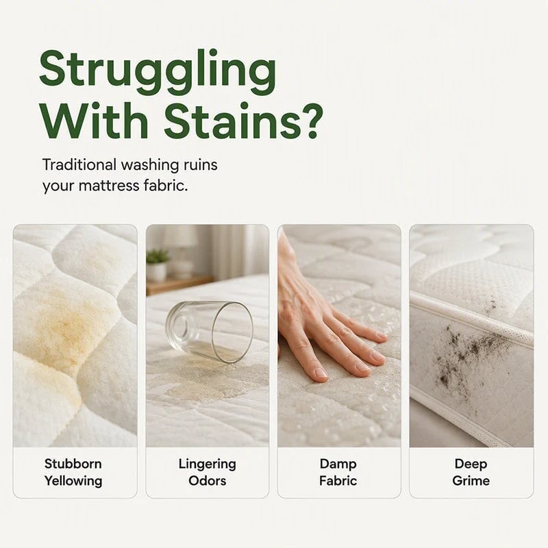 📍  No-Rinse Mattress Dry Foam Cleaner