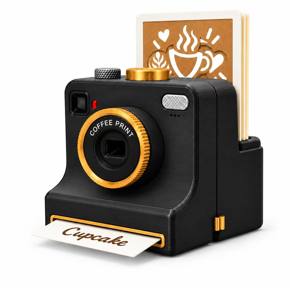 ☕📸 One-Touch-Latte-Art-Kamera – 3D-Kaffee-Schablonen-Drucker-Set für individuelle Getränkedesigns ✨