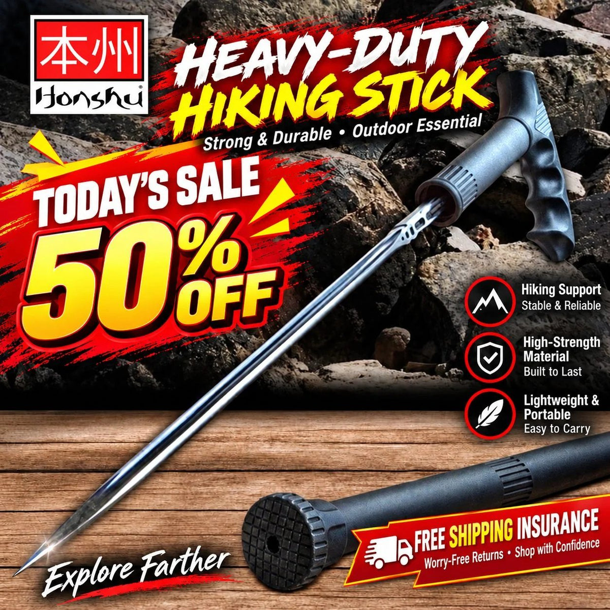 🔥3581 sold in last 24 hours🔥 - Sword Spike Cane