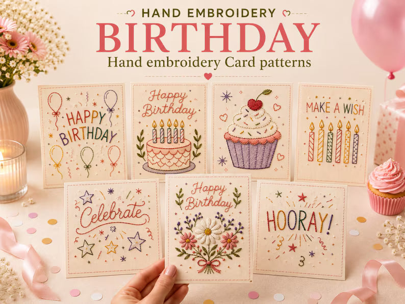 ⭐ 50% OFF - 🌲 🪡 Christmas Hand Embroidery Card DIY Kit | Stitch Your Way Into the Christmas Spirit ✨ 🎁