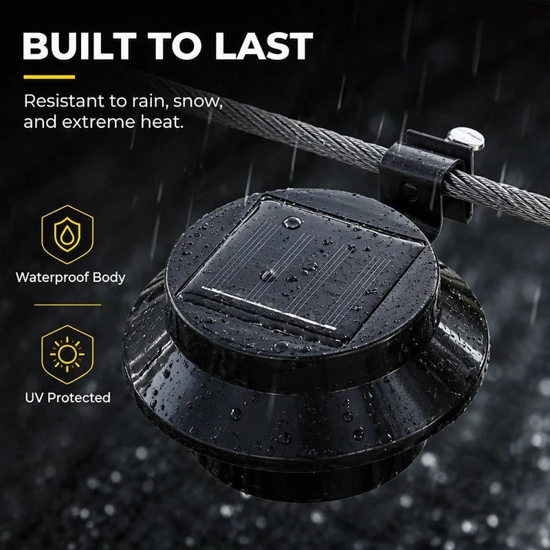 💯☀️💡  Light Up Gutters, Fences & Garden Walls — Solar-Powered Outdoor LEDs With No Mains Wiring Needed 🏡✨