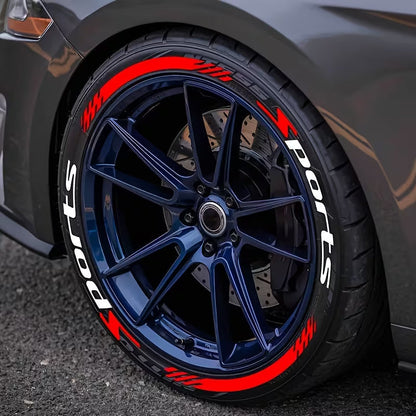 🔥 3D Tire Lettering Stickers | Waterproof Universal Wheel Sidewall Decals