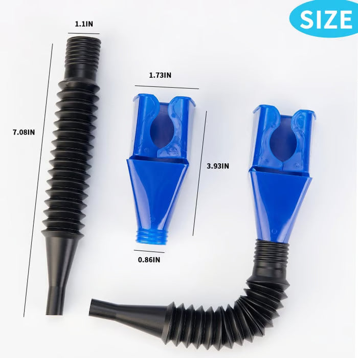 🎉Flexible Wide-Mouth Funnel with Built-in Filter