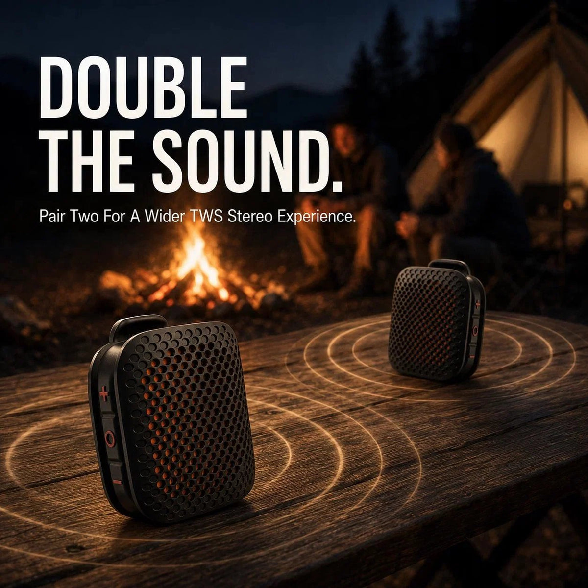 🔊 Magnetic Clip-On Bluetooth Speaker – IPX7 Waterproof, TWS Stereo & Ultra-Light 80g Wearable Design