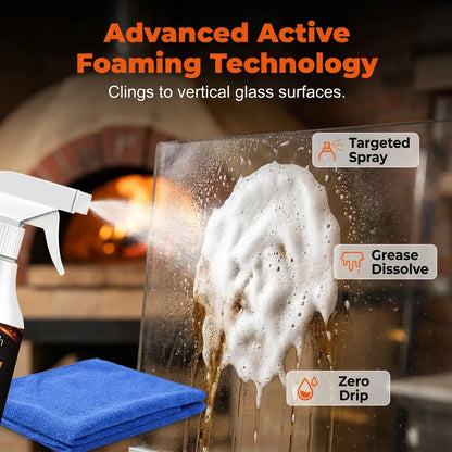 🏆Hot Sale⚡Pizza Oven Window Soot Cleaner Spray