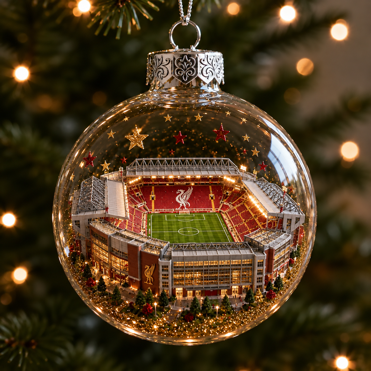 🎄 Light-Up Football Heritage Diorama Ornament