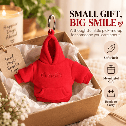 👕Hoodie Keychain | Stress-Relief Hoodie Charm - Portable Clip-On Keychain, Stylish & Multi-Use Gift Idea
