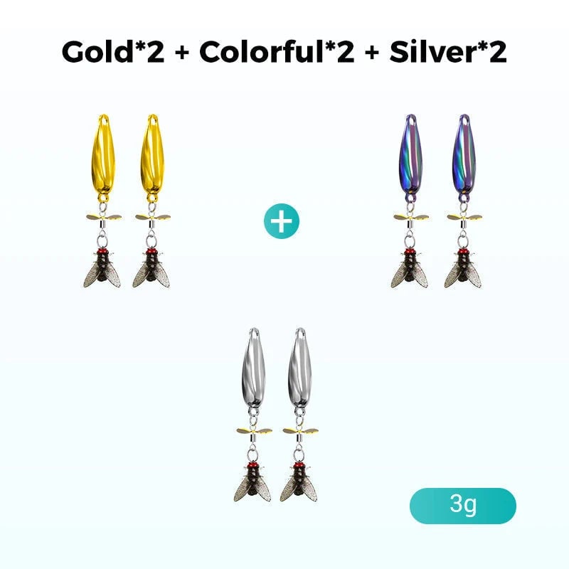 Metal propeller fishing lure for catching fish✨
