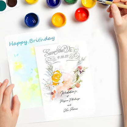 🔥LAST DAY 50% OFF - 🌈Blank Watercolor Cards and Envelopes | Create Christmas Cards That Feel Truly Personal 🎄❤️
