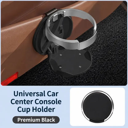 🚗 Universal Foldable Car Cup Holder with Hook – Space-Saving Drink & Storage Organizer