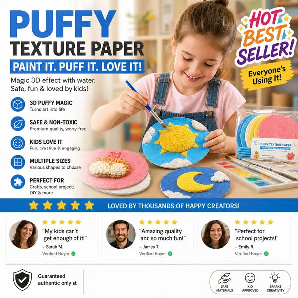 🎄Special Surprise Offer 🎁Buy 3 Get 2 Free!🔮Master the magic of painting!👩‍🎨Foam Texture Painting Paper🎁