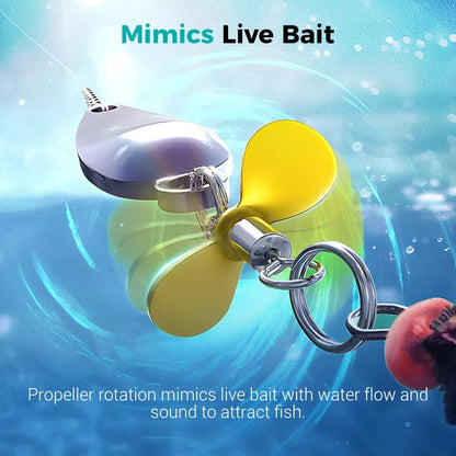 Metal propeller fishing lure for catching fish✨