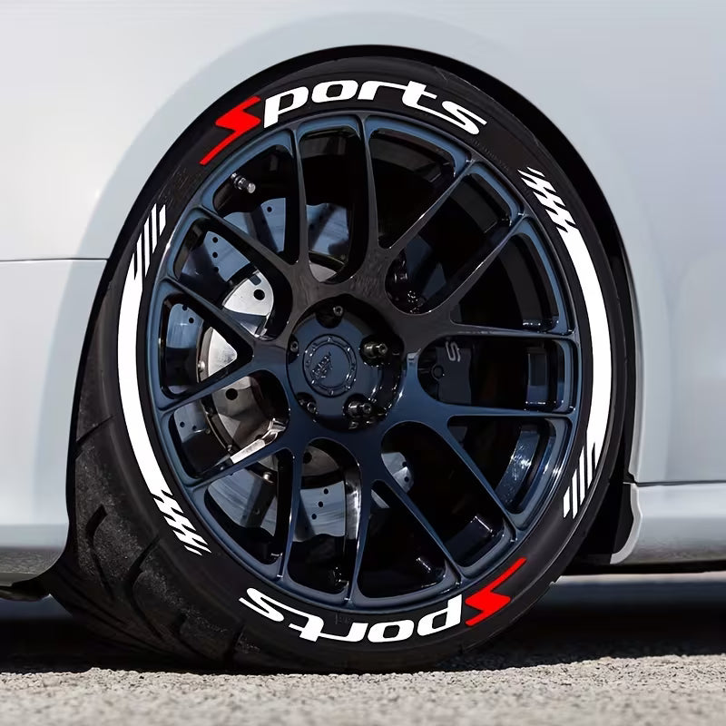 🔥 3D Tire Lettering Stickers | Waterproof Universal Wheel Sidewall Decals
