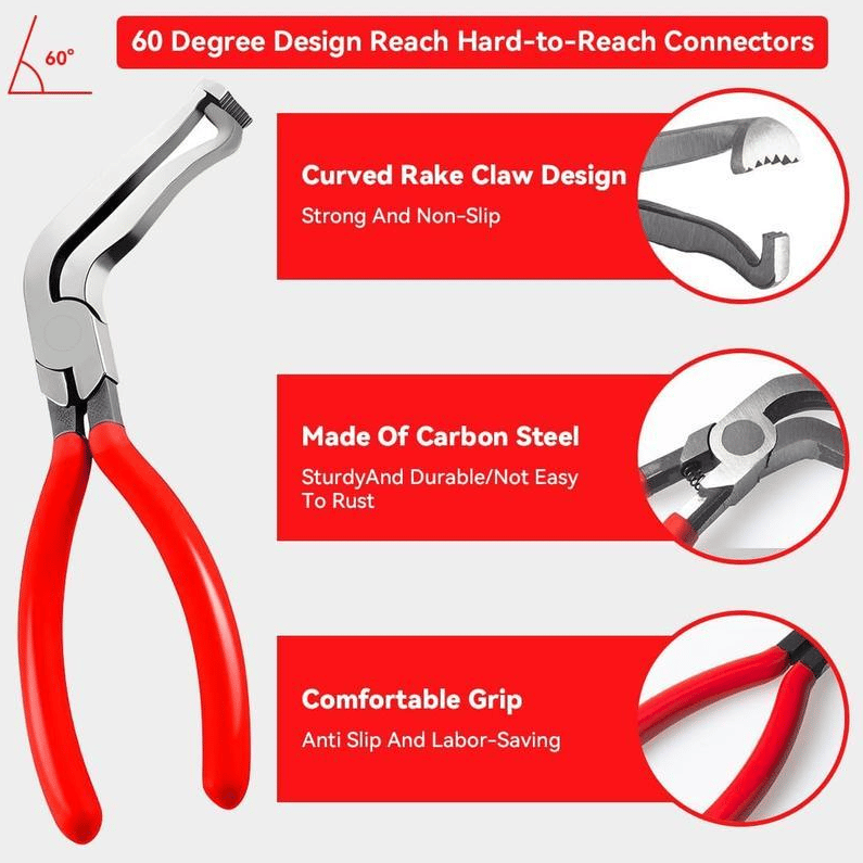 🔧 5-Piece Automotive Electrical Disconnect Pliers Kit – Connector & Terminal Removal Tools