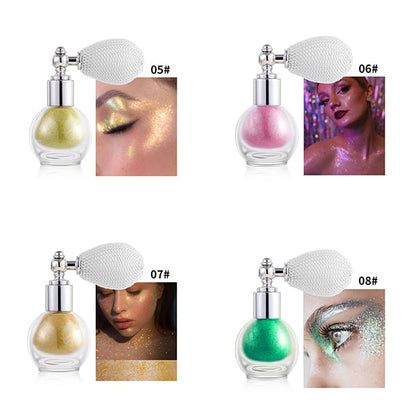 💯🔥Hot Sale 49% OFF-✨Spray Glitter Highlighters Makeup Accessory Hair Body Decor for Parties