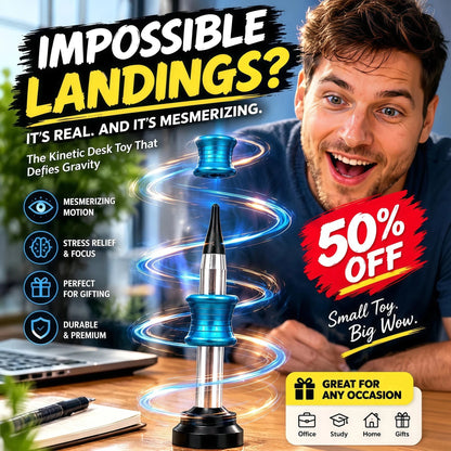BUY 1 GET 1 FREE 🎉Say Goodbye to Desk Stress! 👋Kinetic Desk toy That Performs Impossible Landing