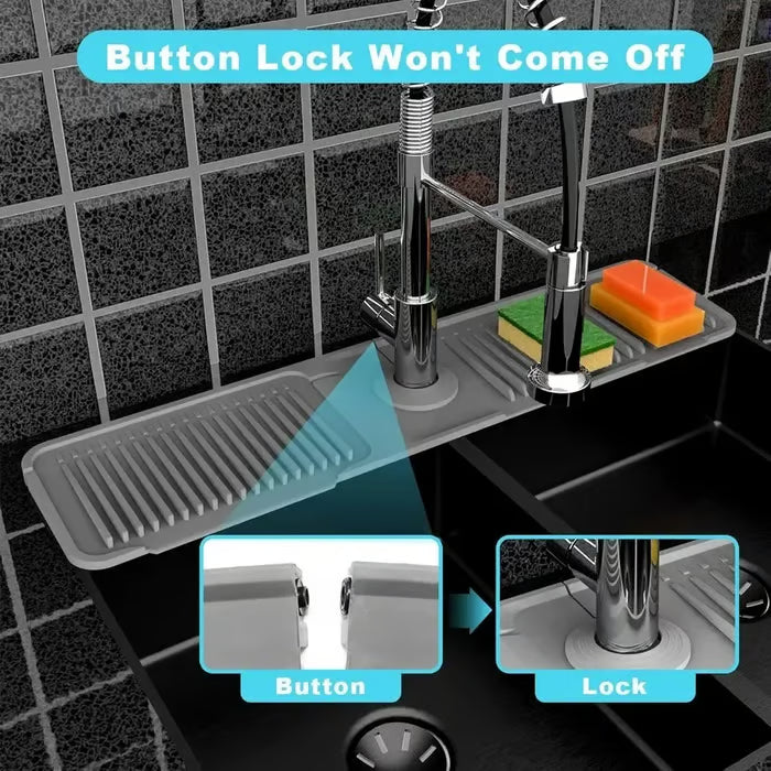💧 Silicone Sink Faucet Draining Mat