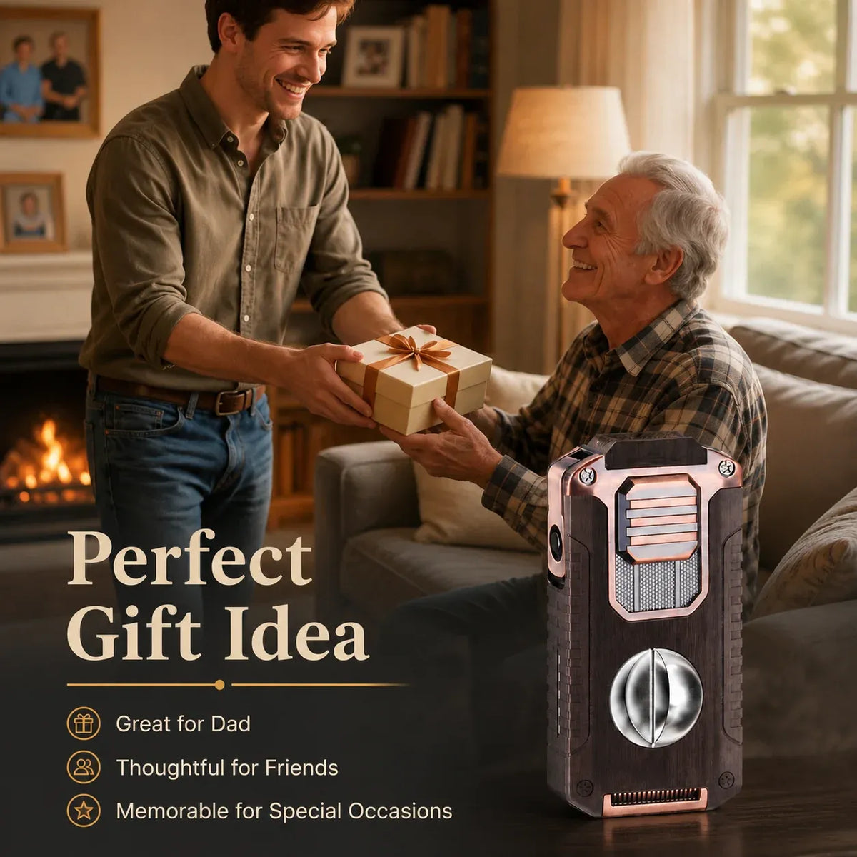 Vintage-Inspired Luxury Refillable Lighter